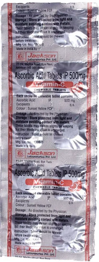 Limcee Vitamin C Chewable Tablet | Flavour Orange - Image 3